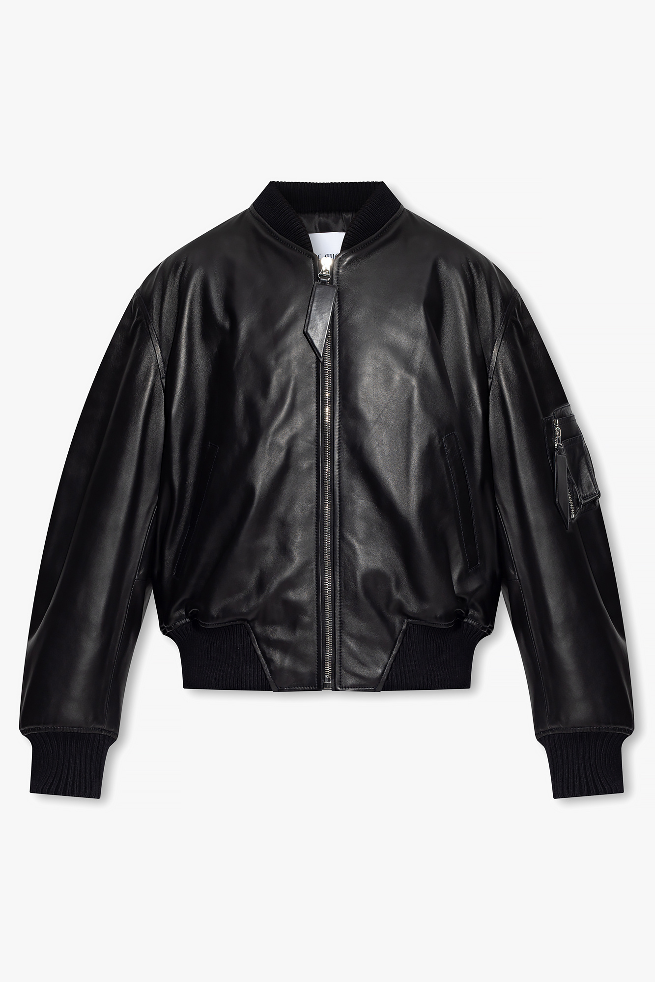 Black Anja leather bomber jacket The Attico Vitkac Germany